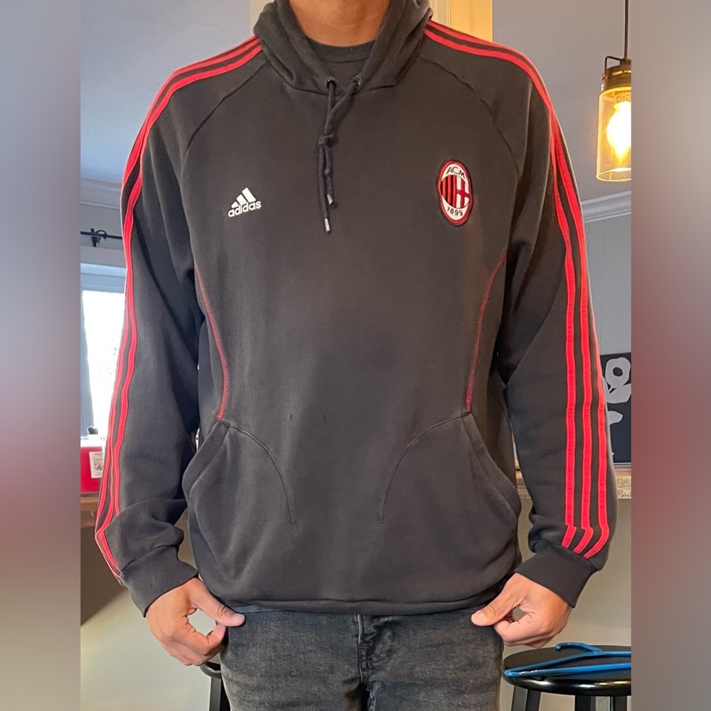AC MILAN ADIDAS HOODIE LARGE